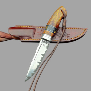 ТИГР авторський ніж ручної роботи Fomenko Knifes, сталь - Ламінат К390, кована 64-65 HRC